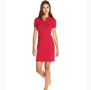 red lacoste dress